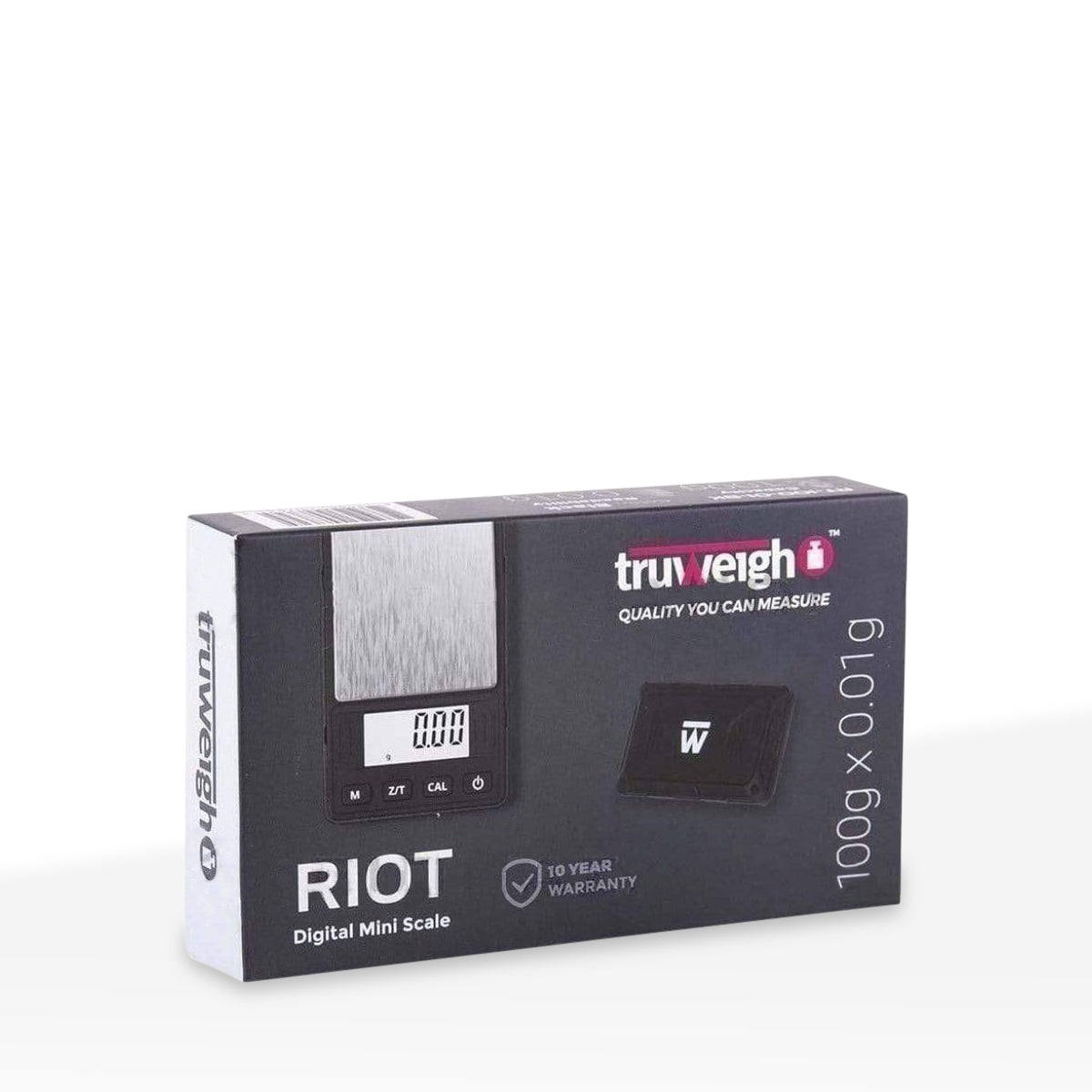 Truweigh | Riot Digital Scale | 100g Capacity - 0.1g Readability