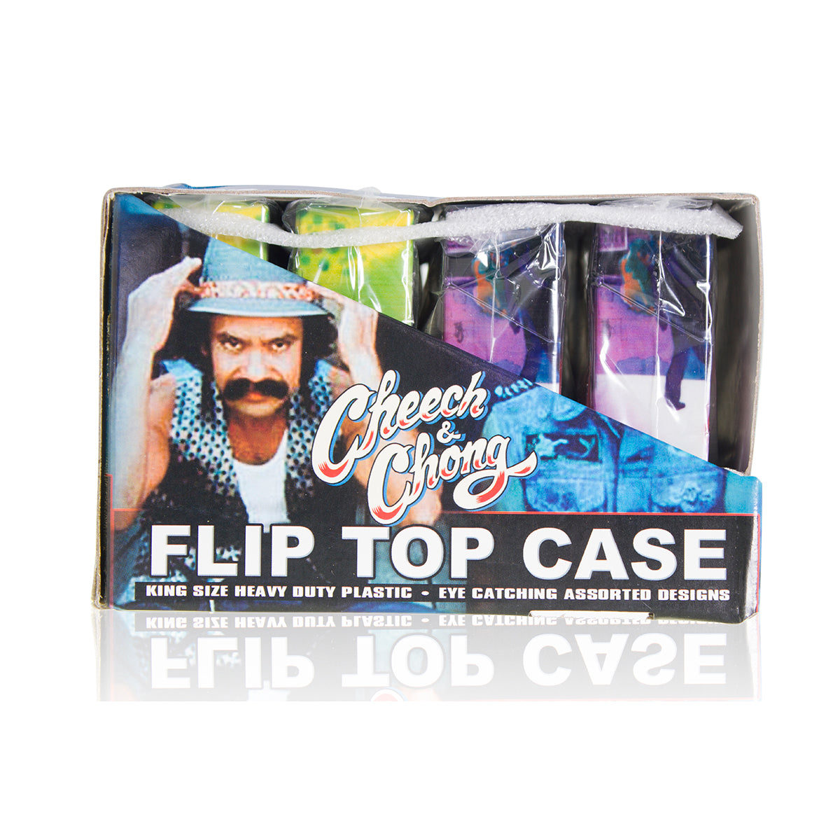 Cheech & Chong Cigarette Case With Flip Top - 12 Count