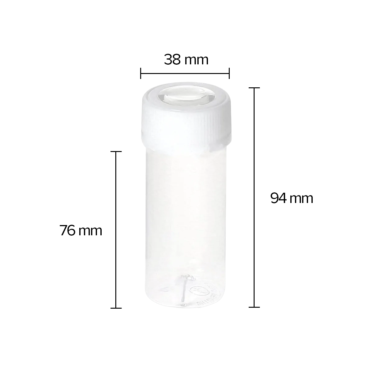 Magnijar | Plastic Vials w/ Magnifying Lens on Caps | 16 Dram - 300 Count - Various Colors - Biohazard Inc
