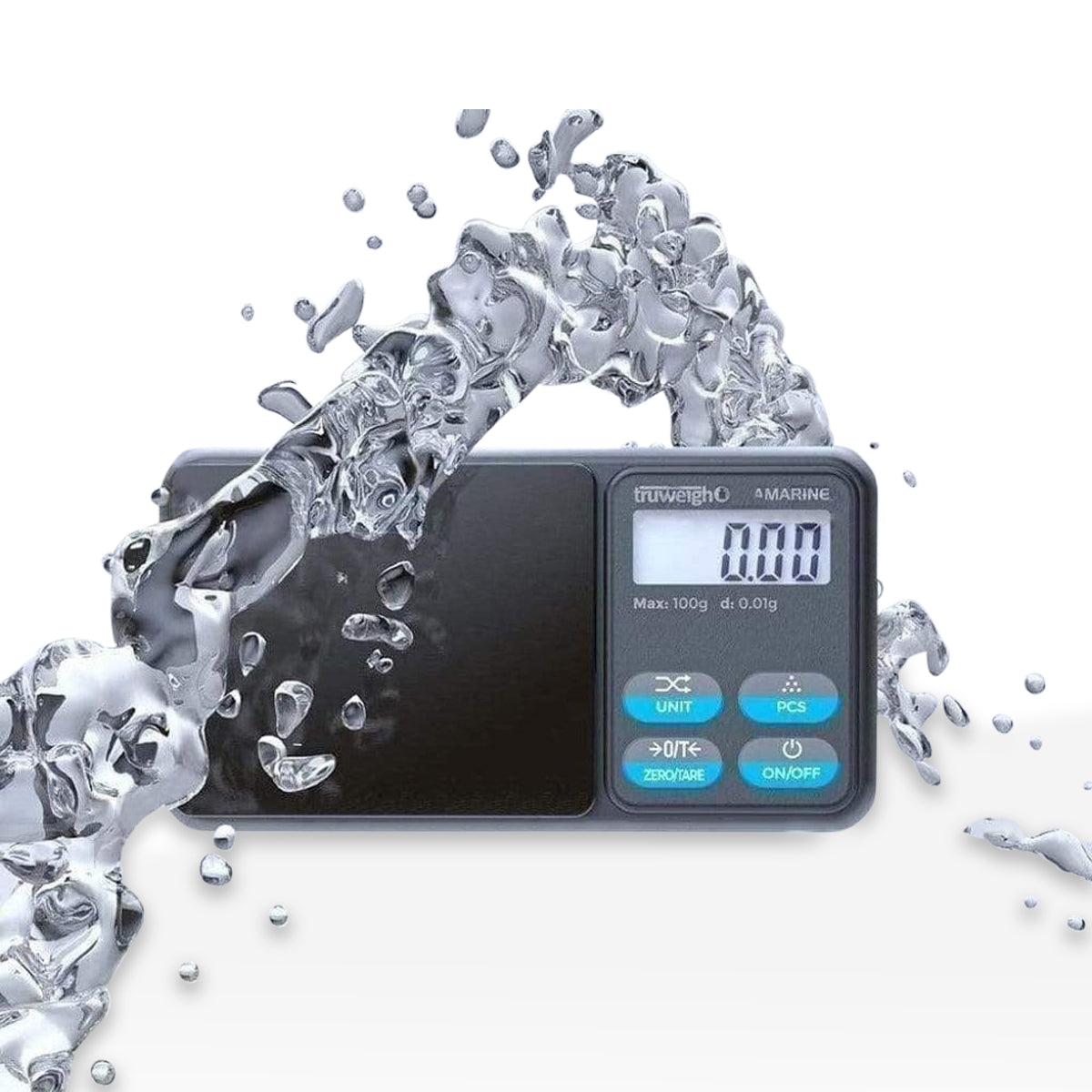 Truweigh | IP65 Washdown Digital Scale | 100g Capacity - 0.1g Readability