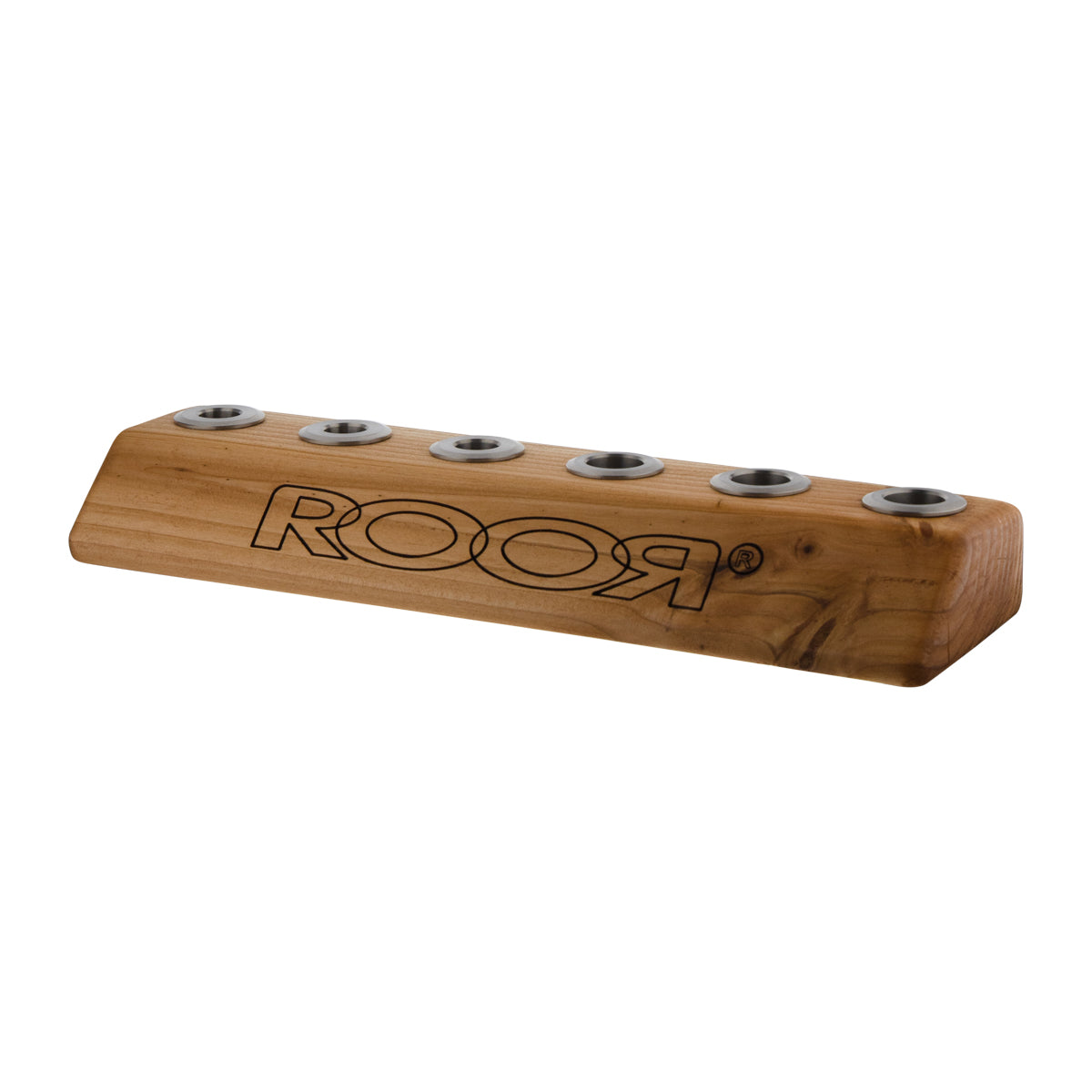 RooR® | Wooden Bowl Holder | 14mm/19mm - 6 Hole - Light Wood