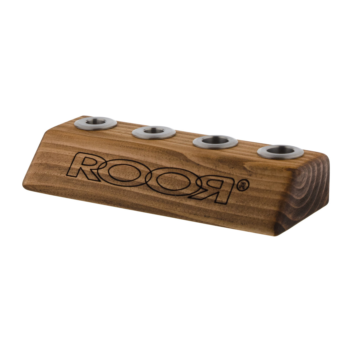 RooR® | Wooden Bowl Holder | 14mm/19mm - 4 Holder - Dark Wood