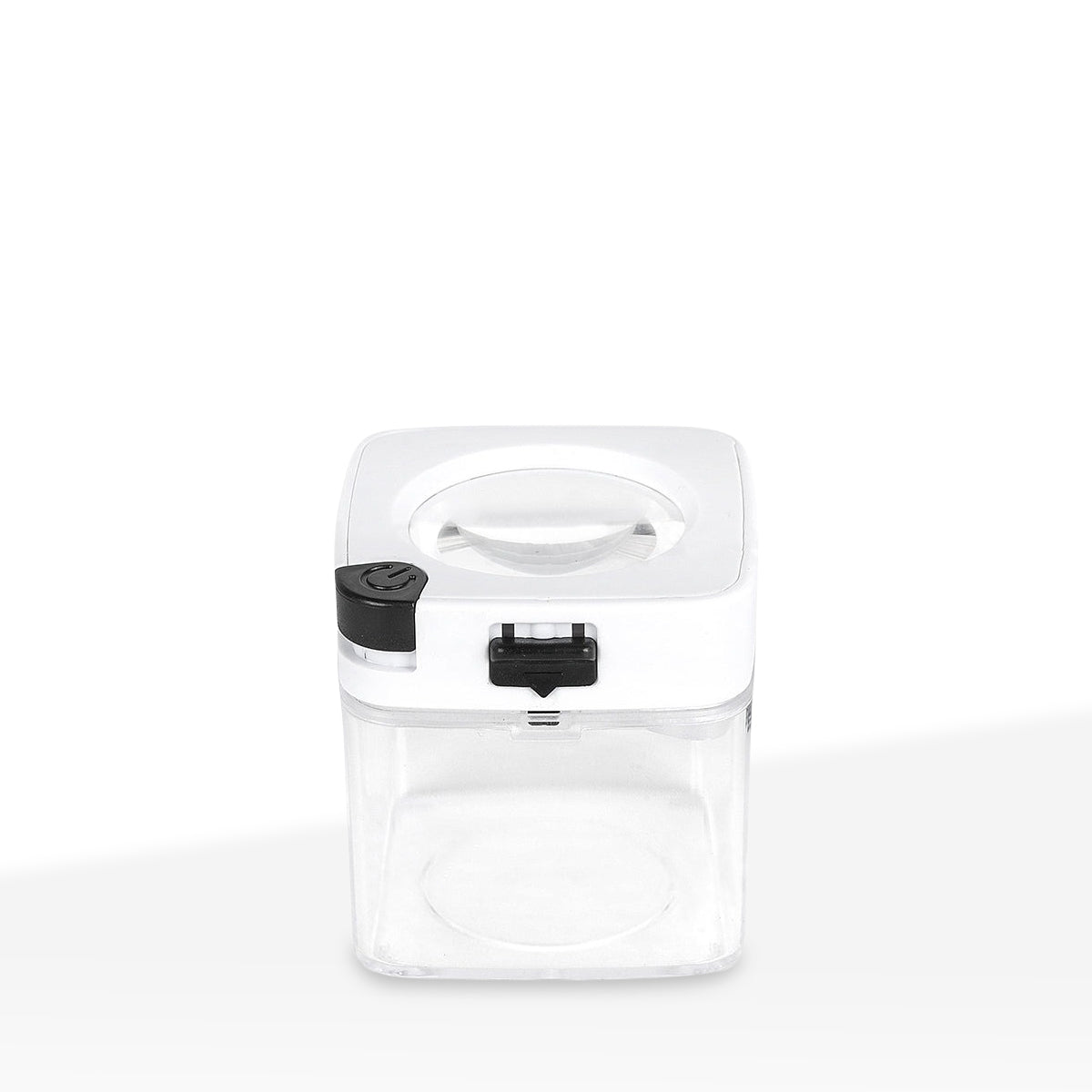 Smokus Focus Stash Weed Jar | Square Comet w/ Child Resistant Lid | 1/8oz - Clear