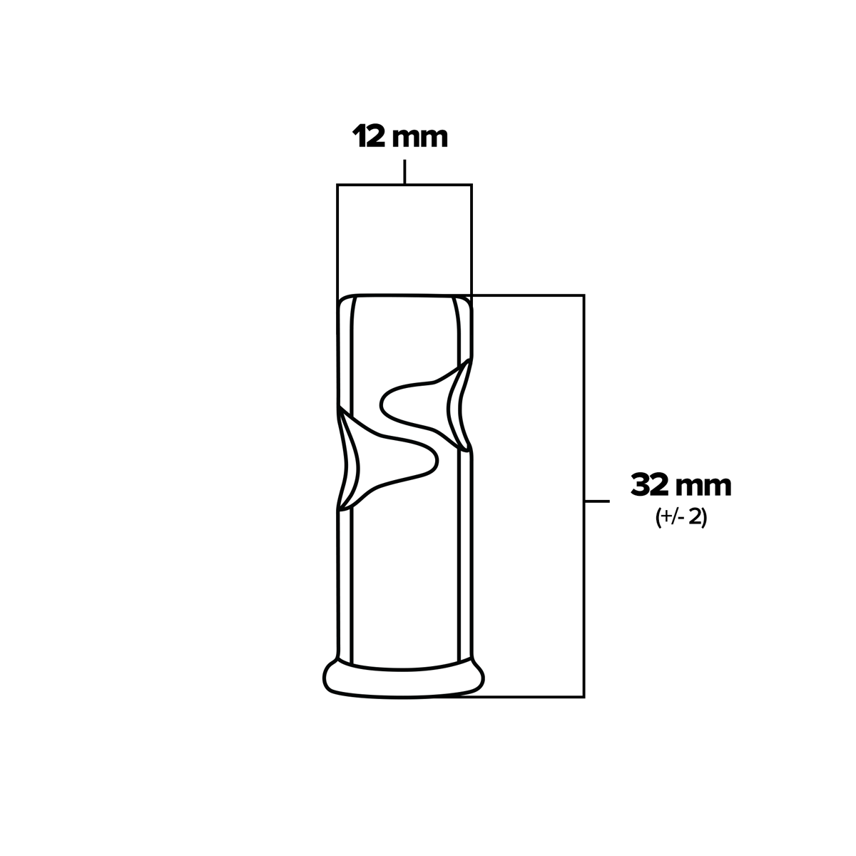 BIO Glass | 'The Edge' 2 Pokes Glass Tips | Various Sizes