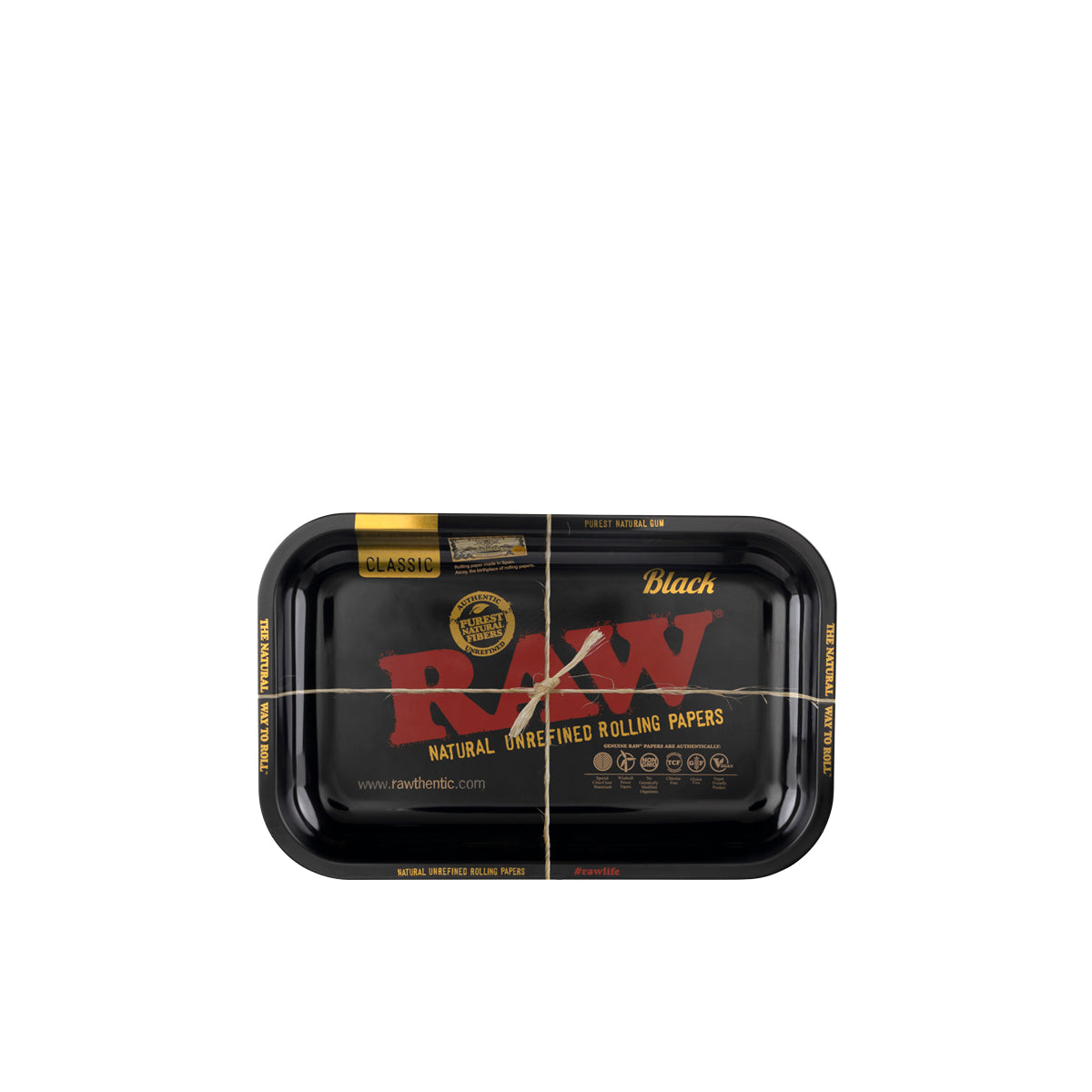 RAW® | Black Rolling Tray | Various Sizes - Metal