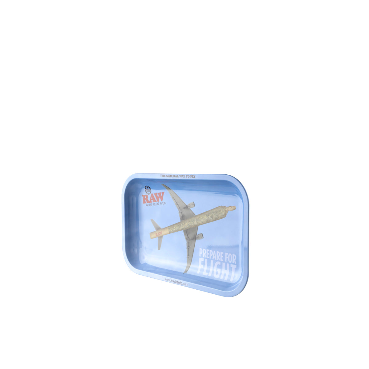 RAW® | 'Prepare for Flight' Rolling Tray | Small - 11" x 7" - Metal