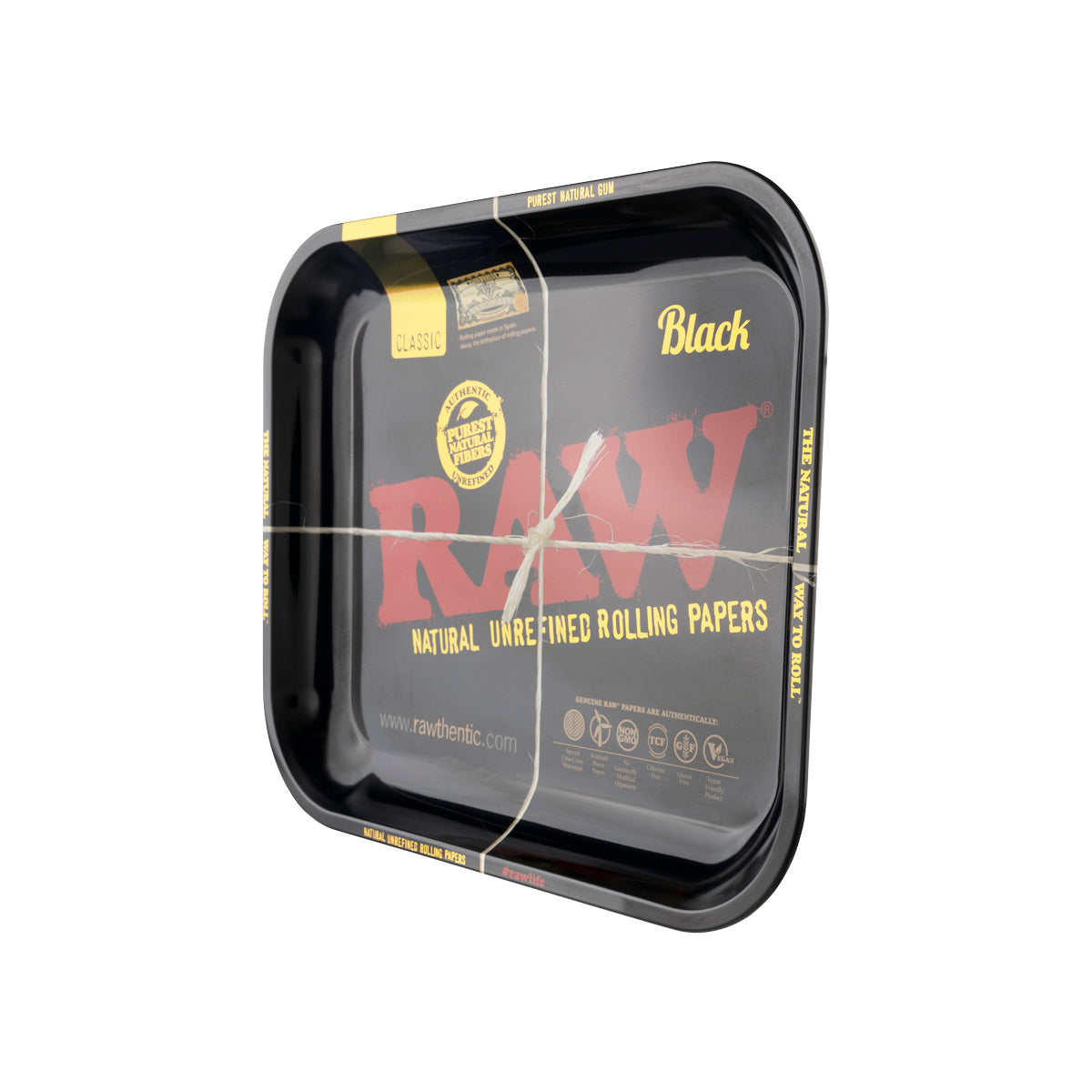 RAW® | Black Rolling Tray | Various Sizes - Metal