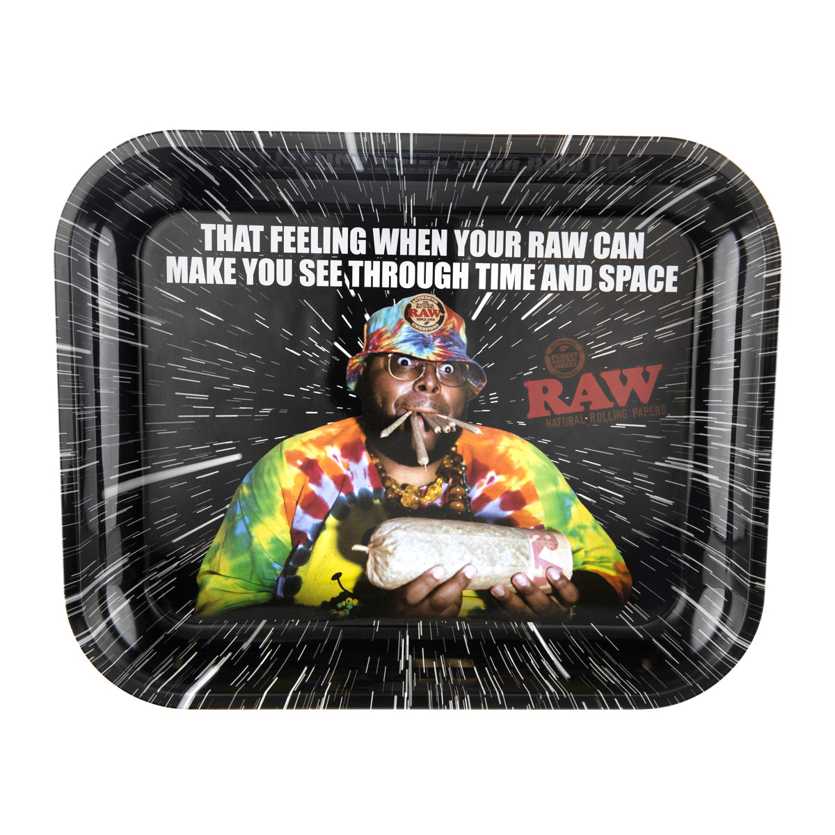 RAW® | 'OPPS' Rolling Tray | Large - 13" x 11" - Metal