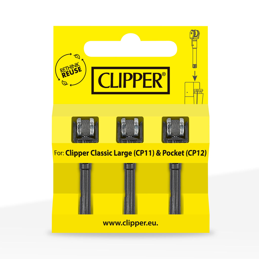 Clipper Systems Clipper® Lighters | Flint System | 3 Pack - 12 Count