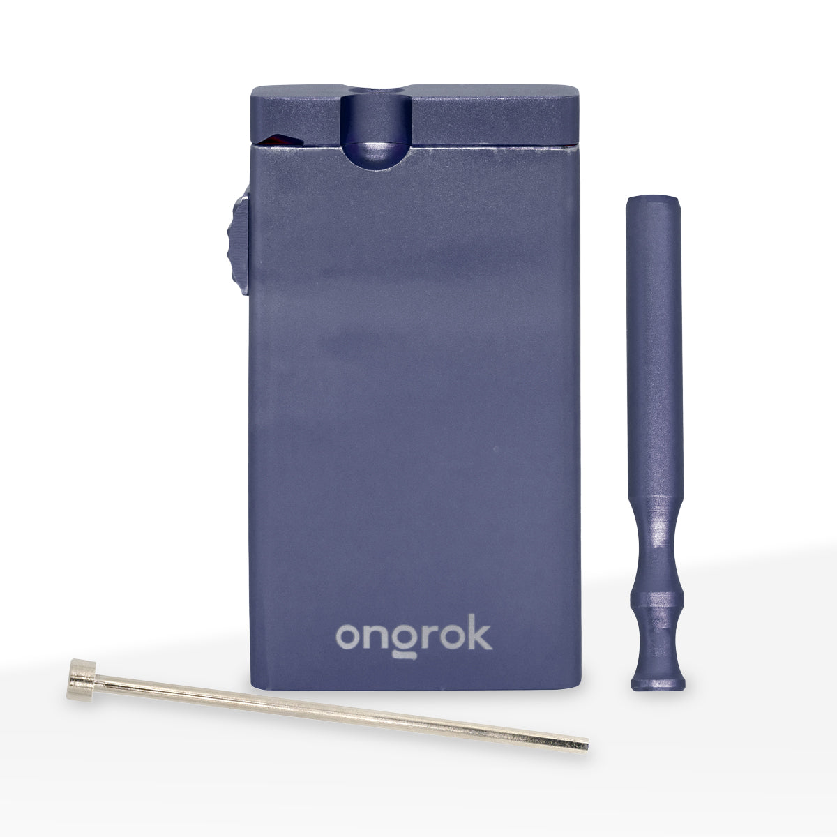ONGROK | Dugout with One-Hitter Pipe | 3.25" - Aluminum - Various Colors - Biohazard Inc - Blue