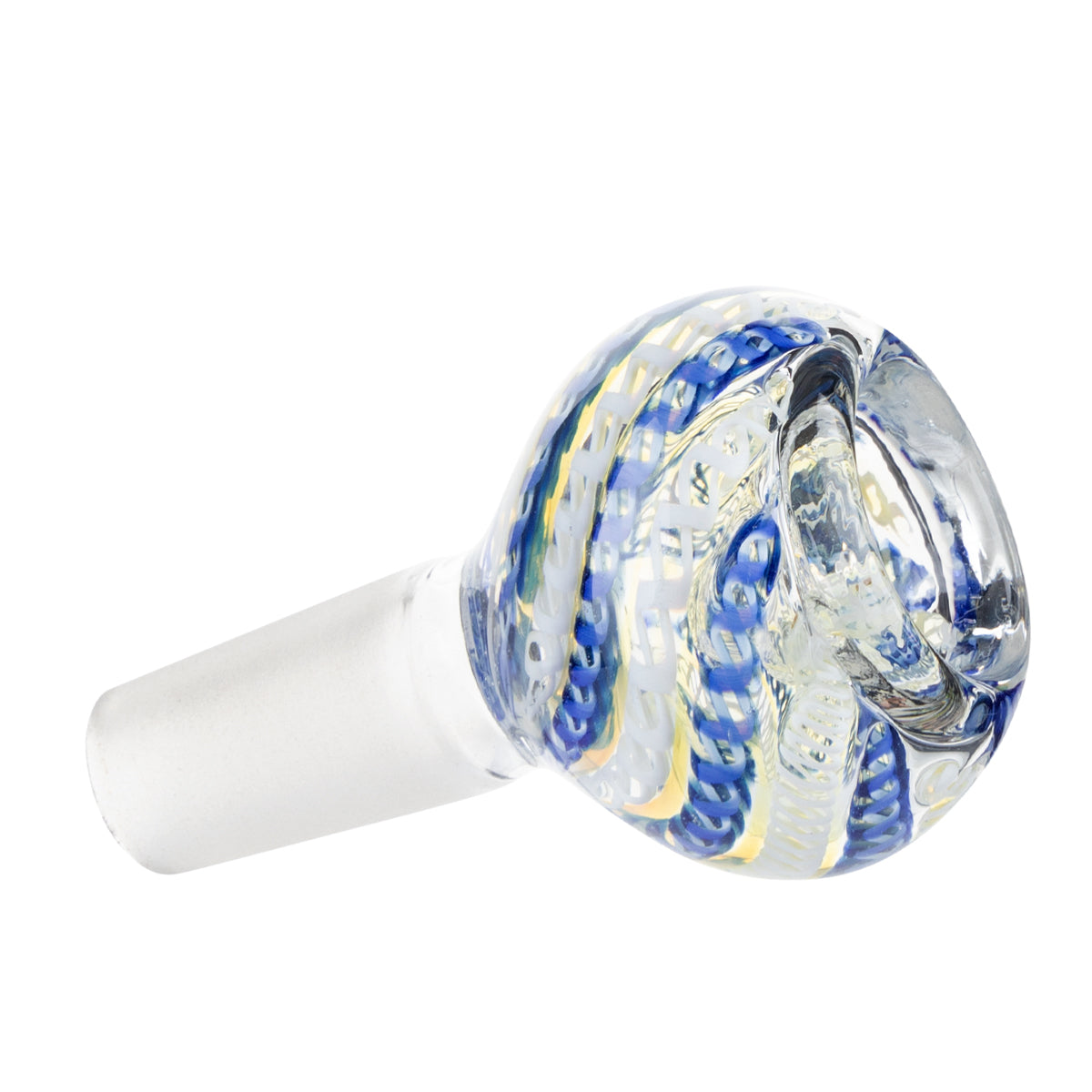 Bowl | Intertwined Helix Bowl | 14mm - Blue