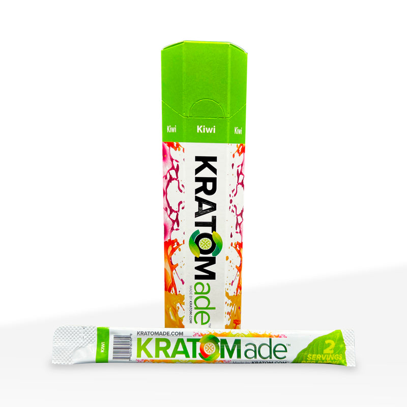 Kratom | KratomADE Flavored Powder | 100mg - 6 count - Kiwi