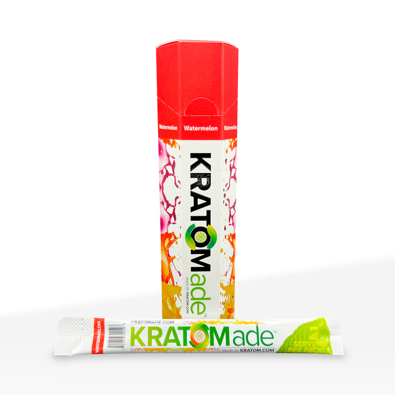 Kratom | KratomADE Flavored Powder | 100mg - 6 count - Watermelon