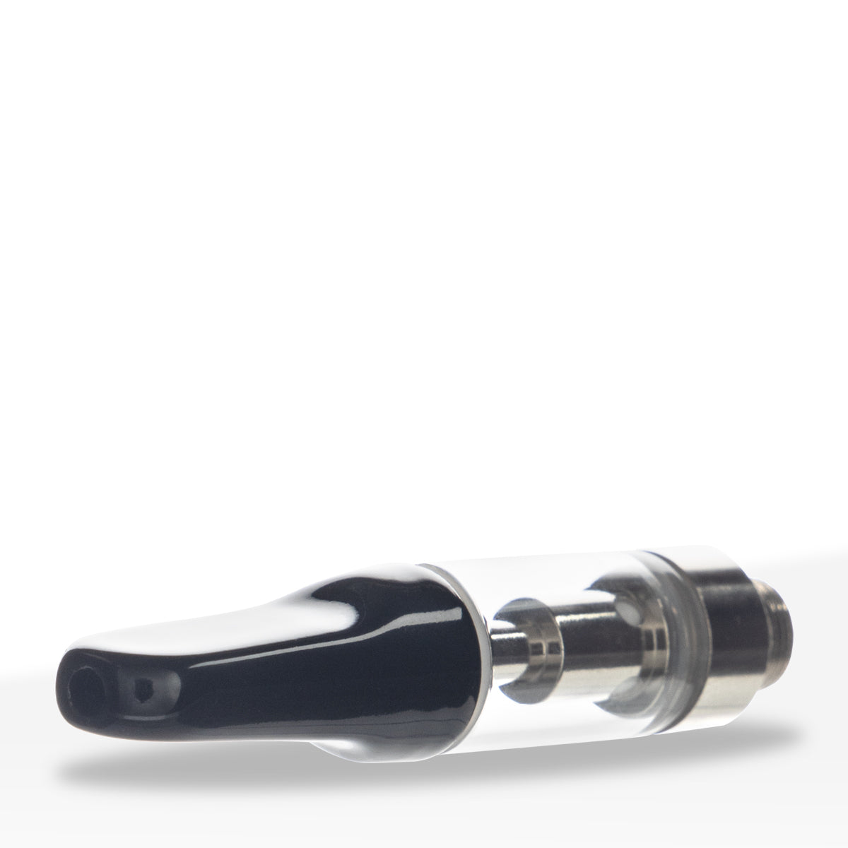 Vape Cartridge | Ceramic Coil w/ Black Flat Tip (510 Thread) | 0.5mL - Screw On - 100 Count