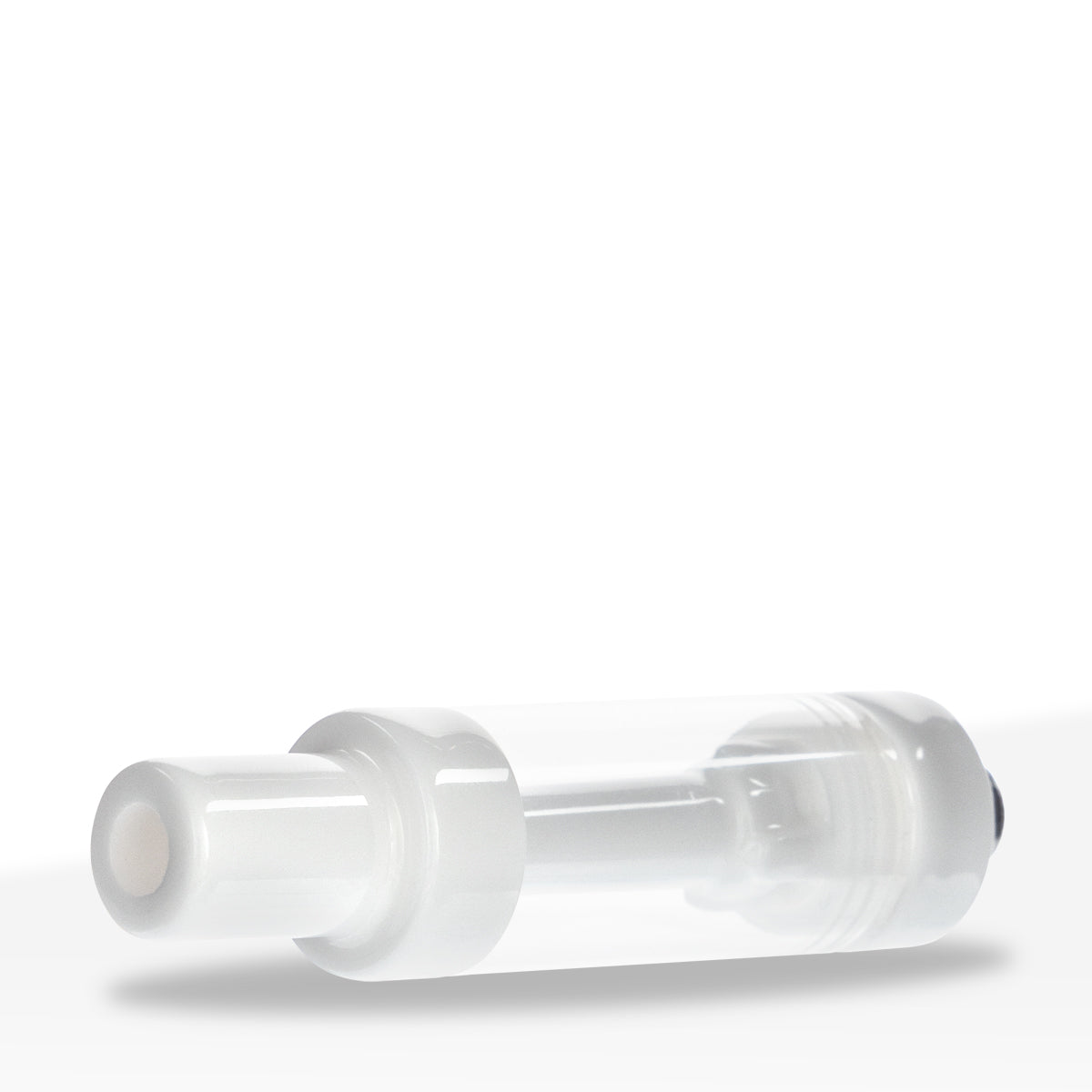 Vape Cartridge | Ceramic Coil w/ White Round Tip (510 Thread) | 2ml - Press On - 100 Count Biohazard Inc