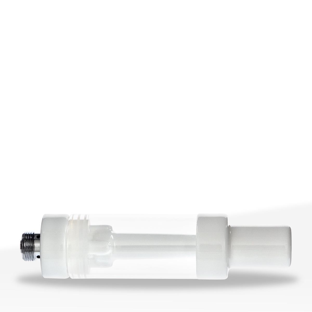 Vape Cartridge | Ceramic Coil w/ White Round Tip (510 Thread) | 2ml - Press On - 100 Count Biohazard Inc