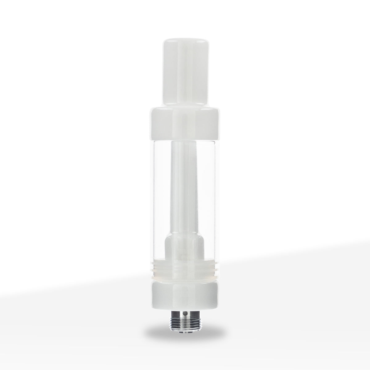 Vape Cartridge | Ceramic Coil w/ White Round Tip (510 Thread) | 2ml - Press On - 100 Count Biohazard Inc