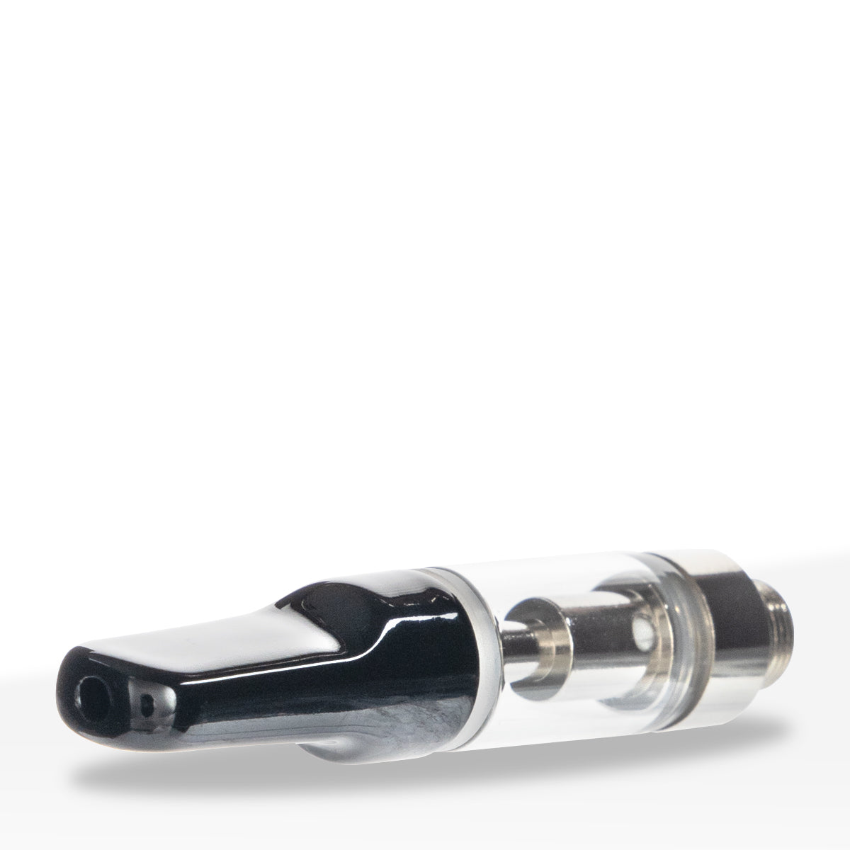 Vape Cartridge | Ceramic Coil w/ Black Flat Tip (510 Thread) | 0.5ml - Press On - 100 Count Biohazard Inc