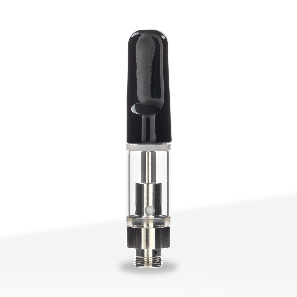 Vape Cartridge | Ceramic Coil w/ Black Flat Tip (510 Thread) | 0.5ml - Press On - 100 Count Biohazard Inc