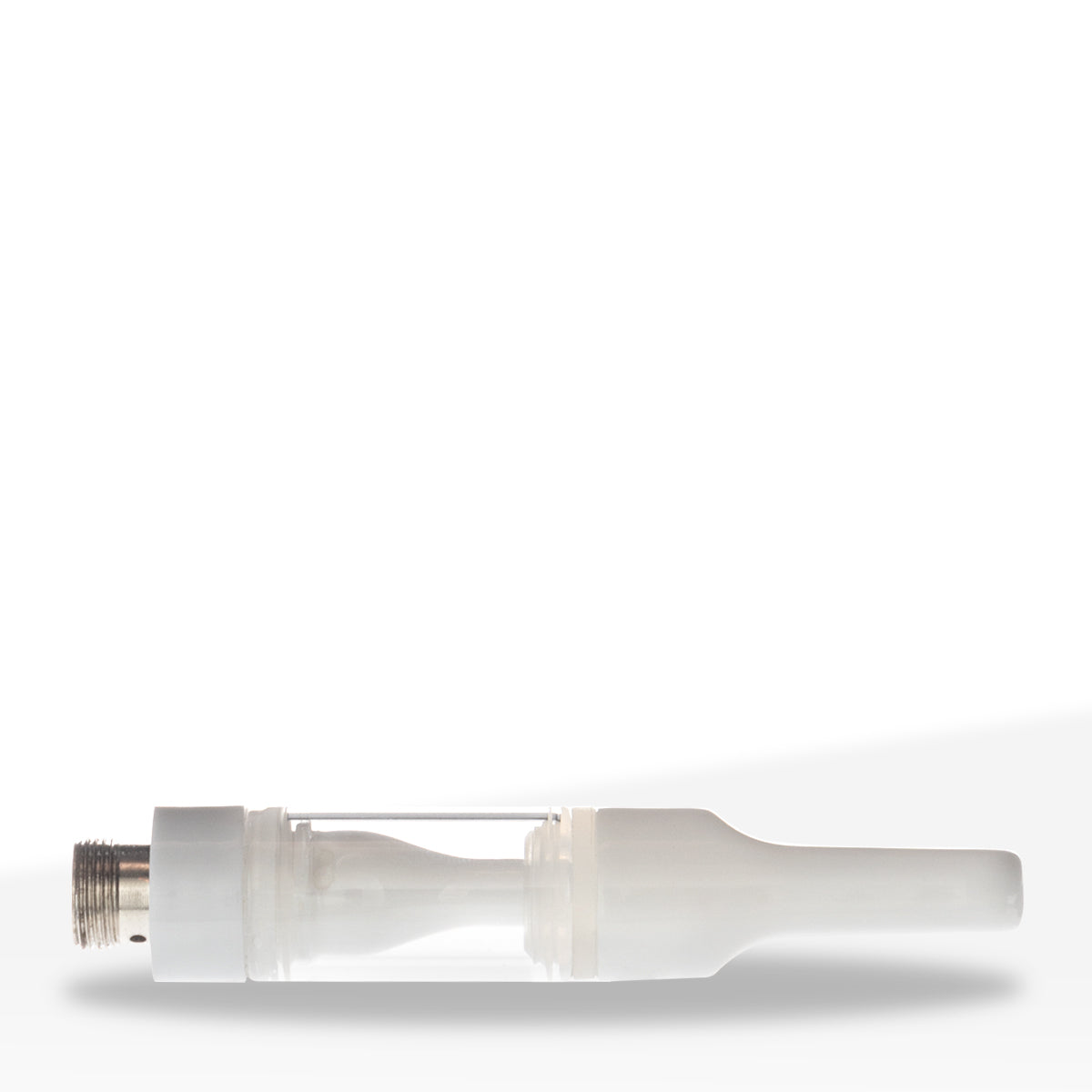 510 Vape Cartridge | Full Ceramic with White Mouth Tip | 0.5g - Press On - 100 Count
