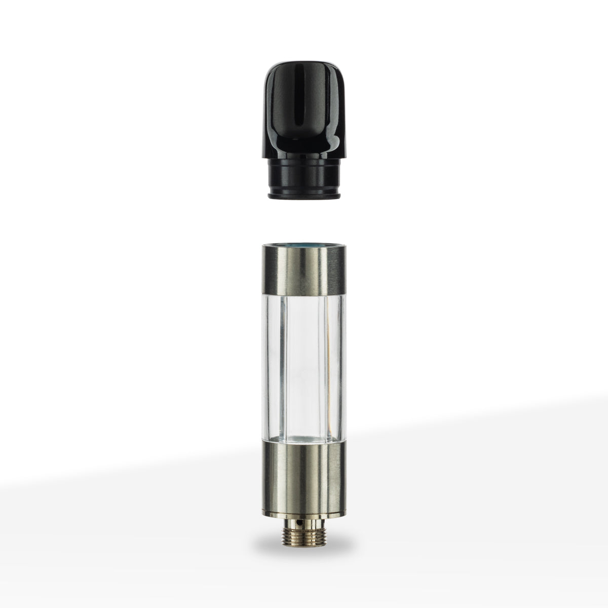 510 Vape Cartridge | Postless with Black Mouth Tip | 1g - Press On - 100 Count - Biohazard Inc