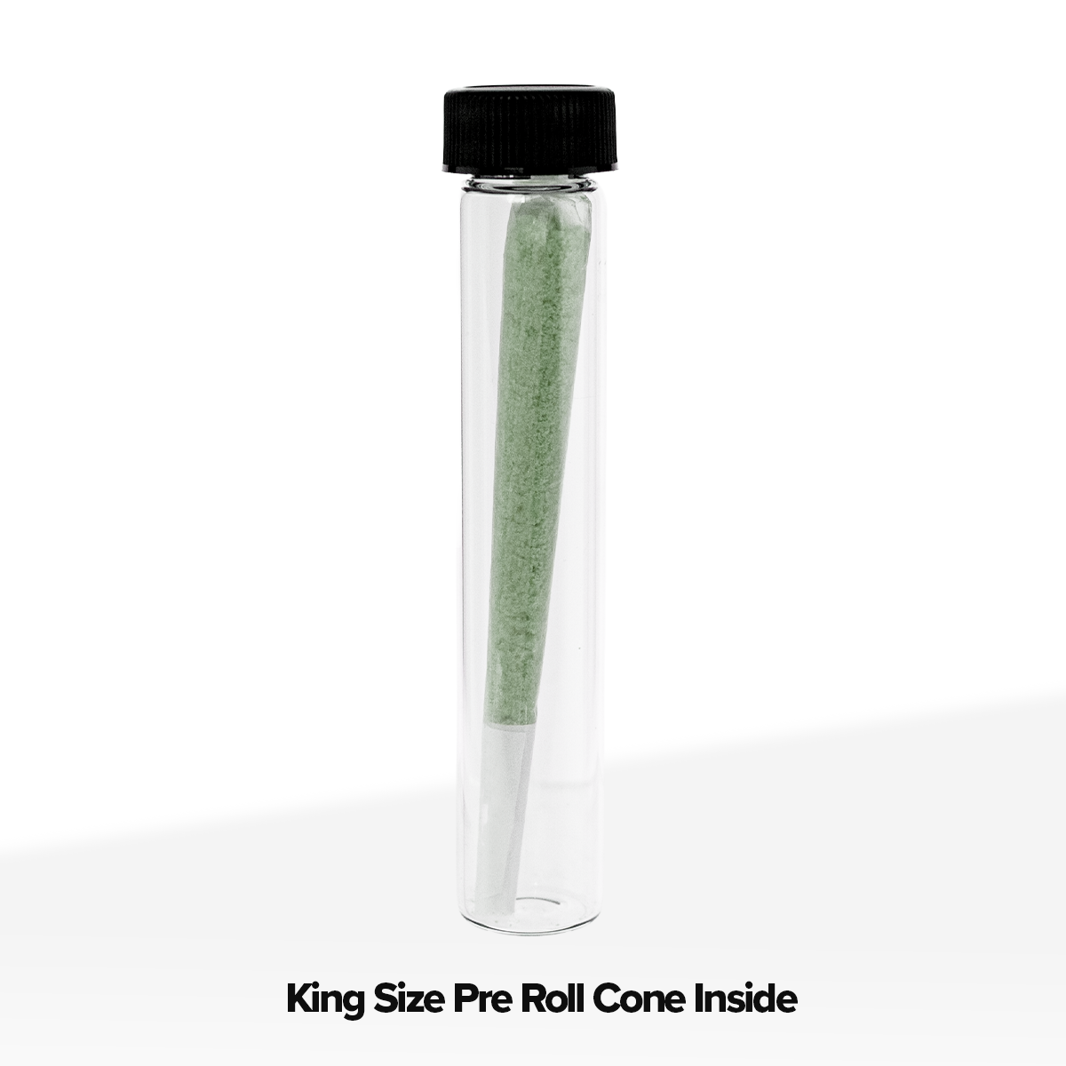 Glass Vial | Clear Glass Pre-Roll Tube | 18mm - 110mm - 240 Count Child Resistant Blunt Tube Biohazard Inc   