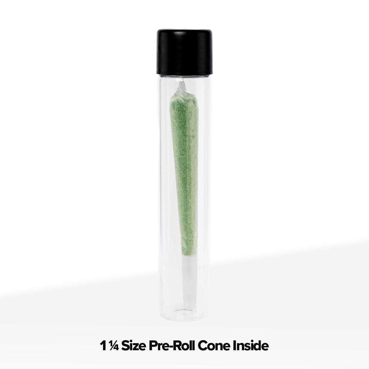 Glass Vial | Clear Child Resistant Glass Pre-Roll Tube | 18mm - 120mm - 168 Count Glass Vial Biohazard Inc   