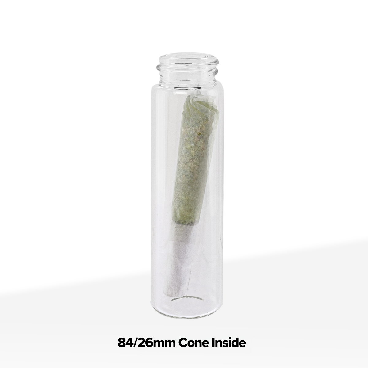 American Glass Vial | Blunt Tube 20-400 Thread | 85mm - Clear - 203 Count Biohazard Inc