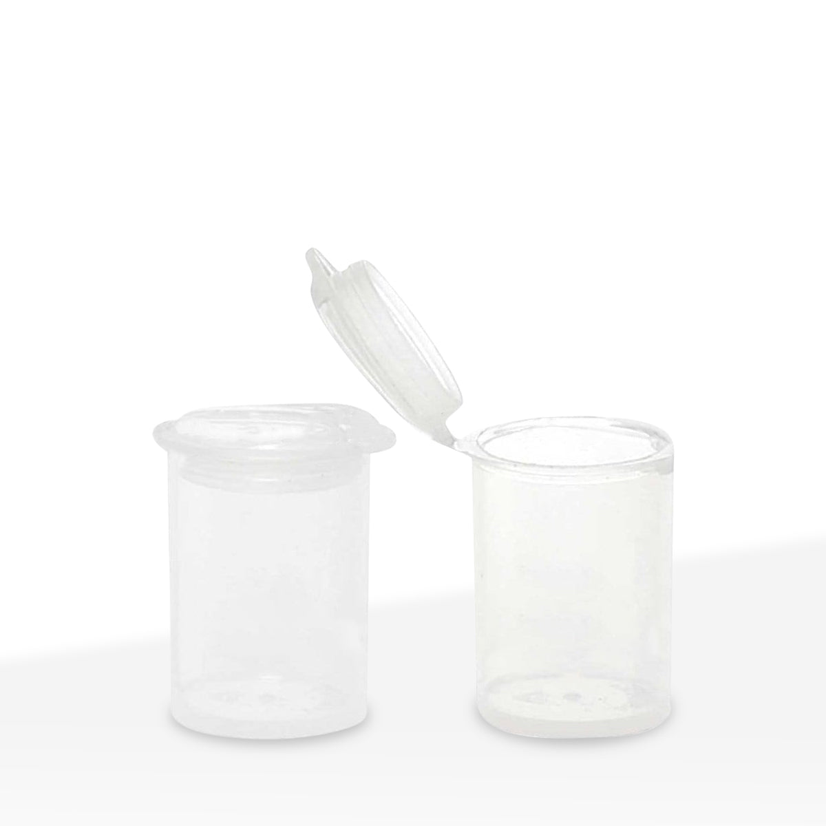 Child Resistant | Pop Top Seed Containers | 5mL - Transparent Clear