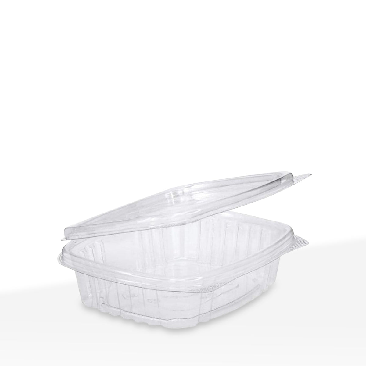Edible Container | Plastic Hinged-Lid | 8oz - Clear - 200 Count
