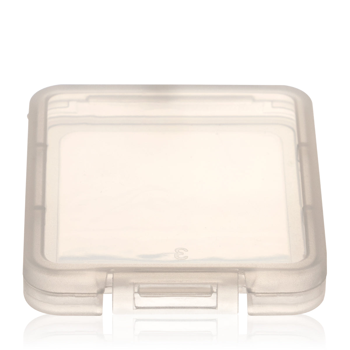 Plastic Concentrate Container | Hinged Slim Shatter | 7.5mm - Clear - 200 Count