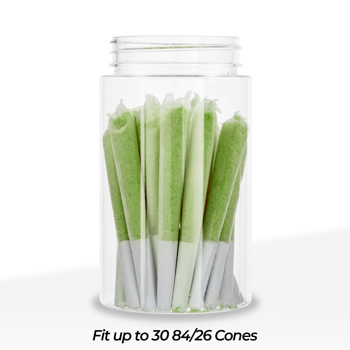 Plastic Jar | Straight Sided Plastic Jars - Clear | 53mm - 8oz - 100 Count - Biohazard Inc