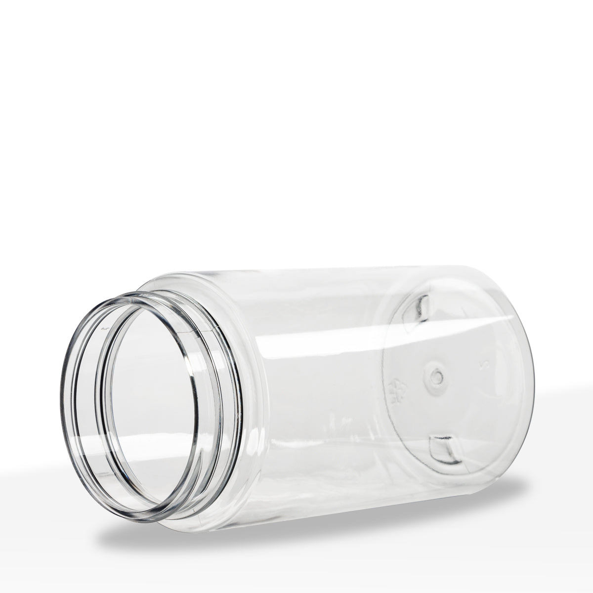 Plastic Jar | Straight Sided Plastic Jars - Clear | 53mm - 8oz - 100 Count - Biohazard Inc