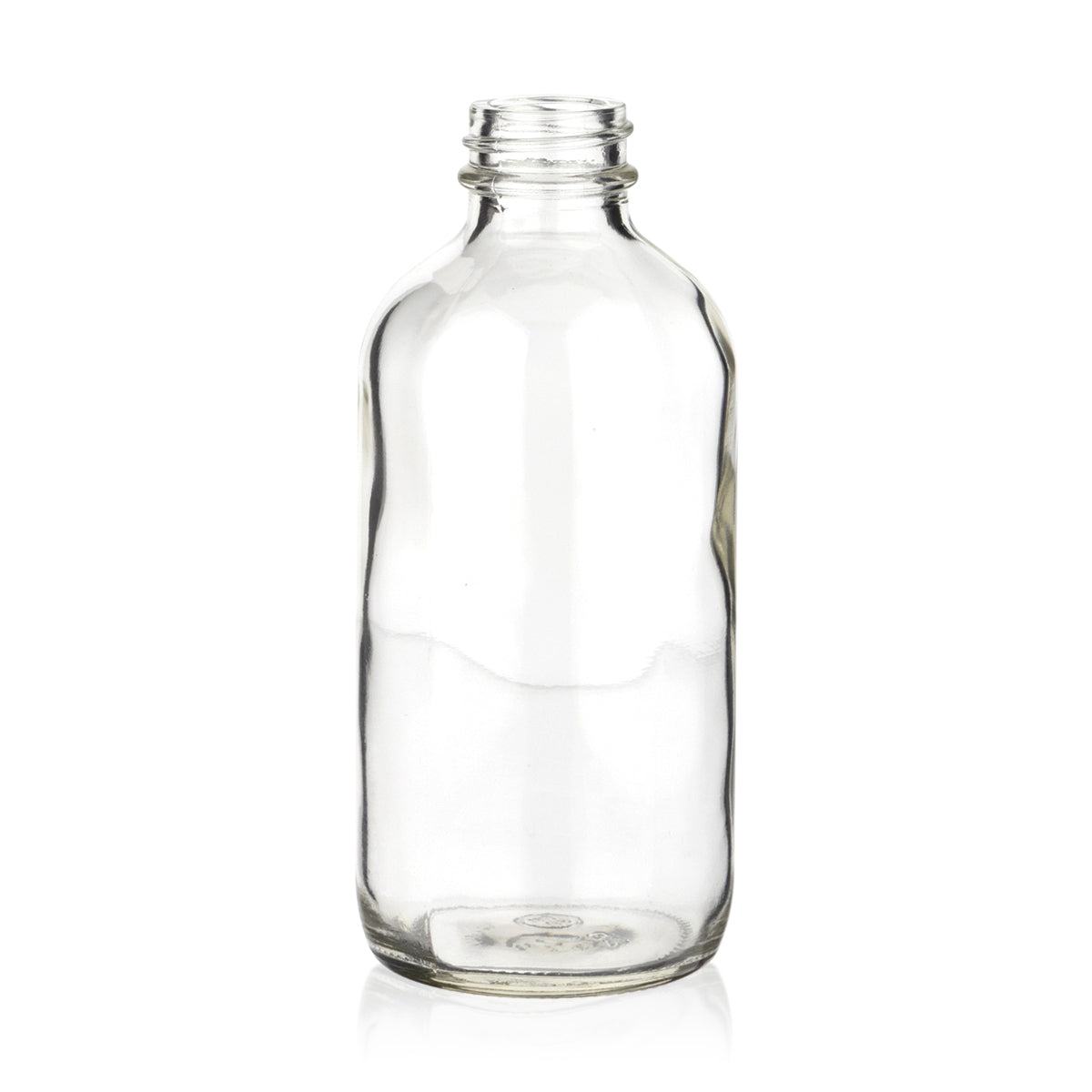 Glass Bottle | Clear Boston Round | 8oz - 28/400 - 96 Count