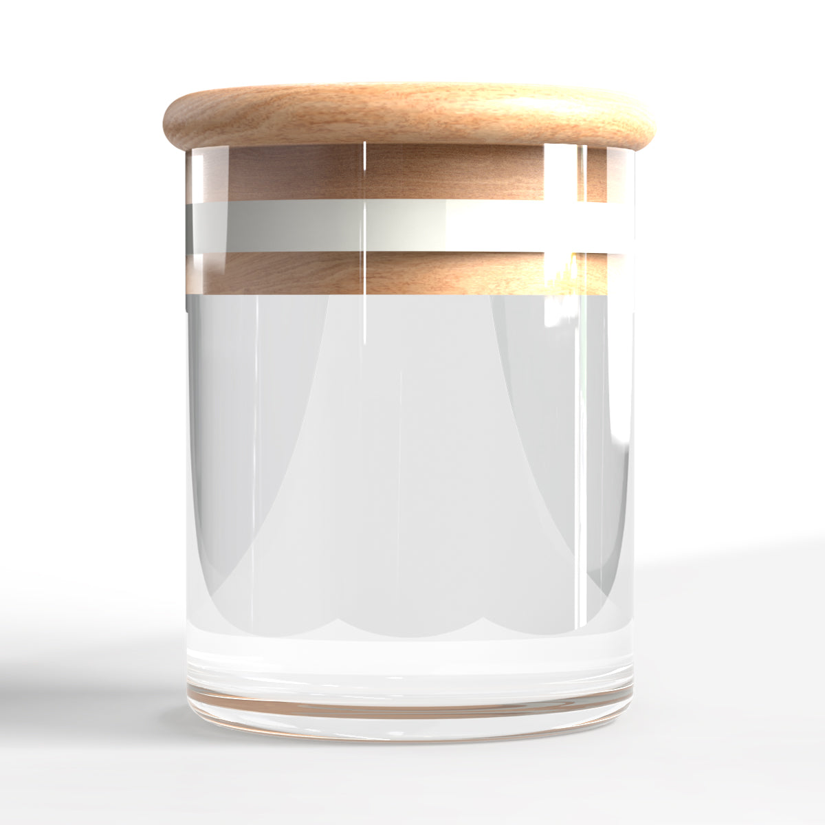 Nug Jar | Glass Jar w/ Wooden Lid | 18oz - 144 Dram - 40 Count