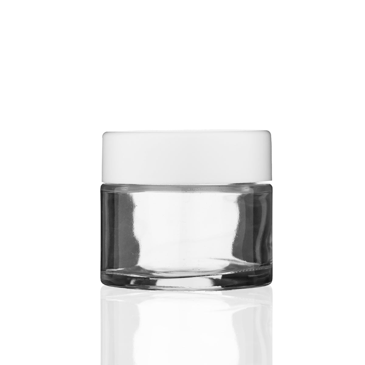 Glass Jar | Straight Sided Flush Glass Jars - Clear | 53mm - 2oz - 200 Count