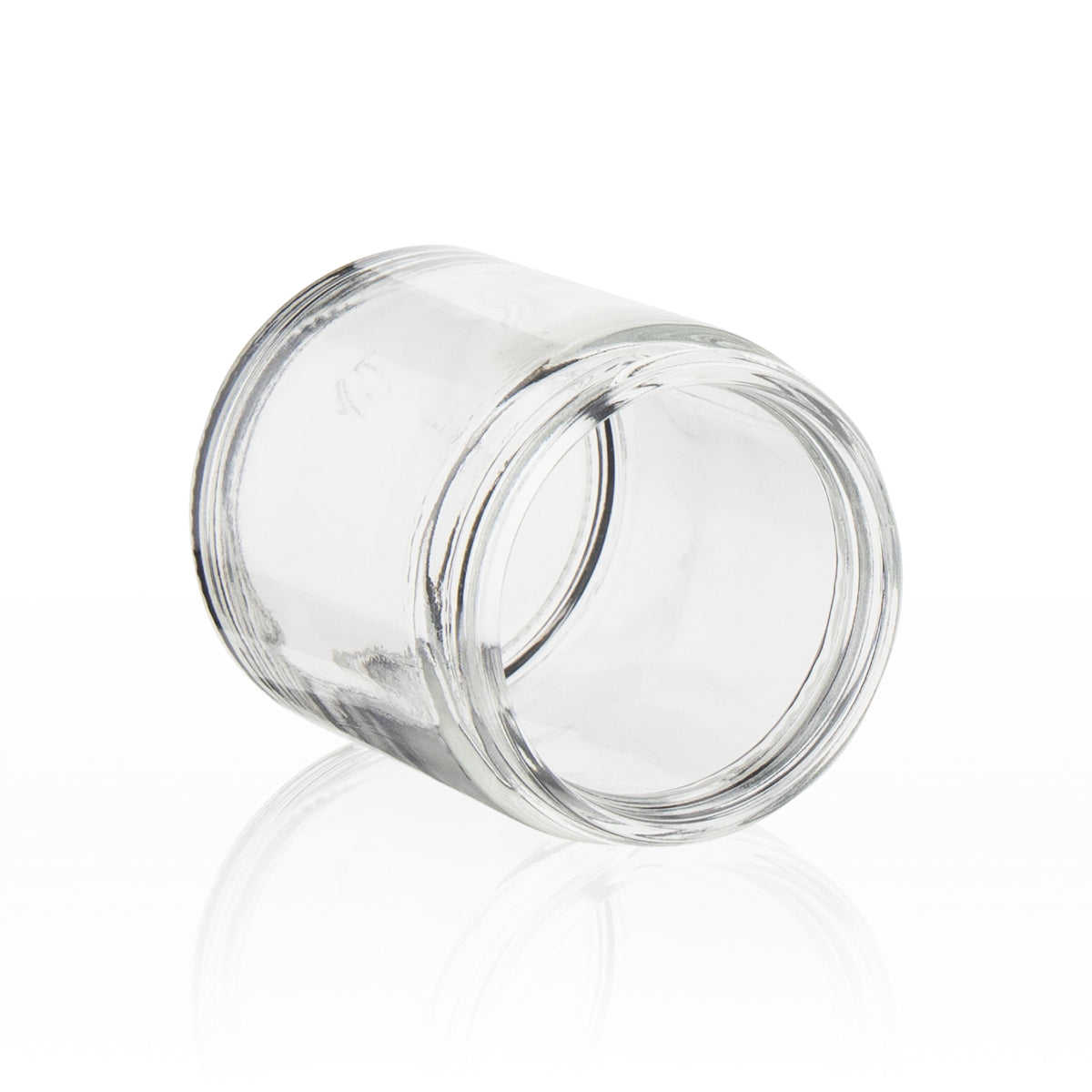 Glass Jars | Straight Sided 63/400 Thread | 6oz - Clear - 24 Count - Biohazard Inc