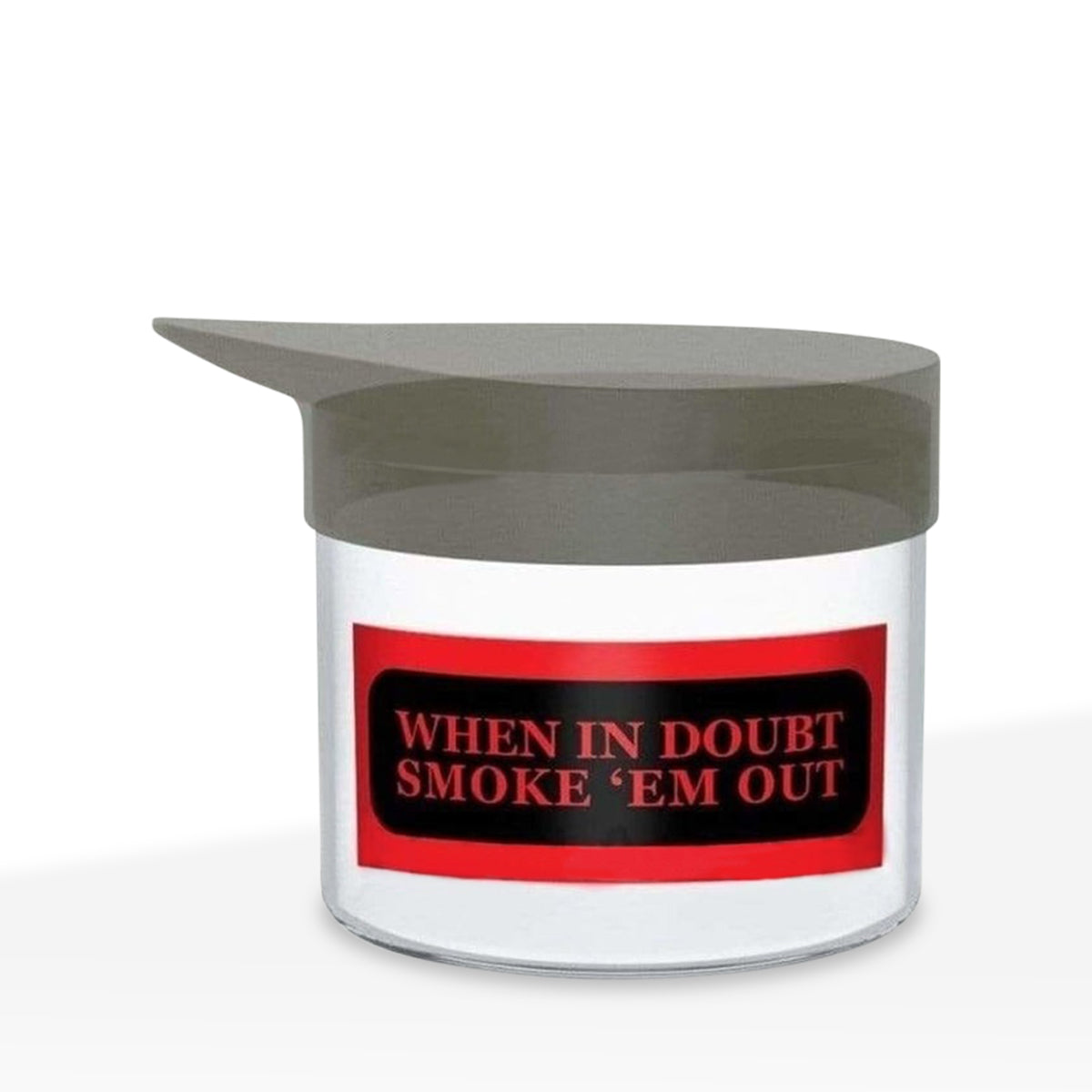 Nug Jar | Glass Jar w/ Silicone Lid | 1oz - When In Doubt Smoke 'Em Out
