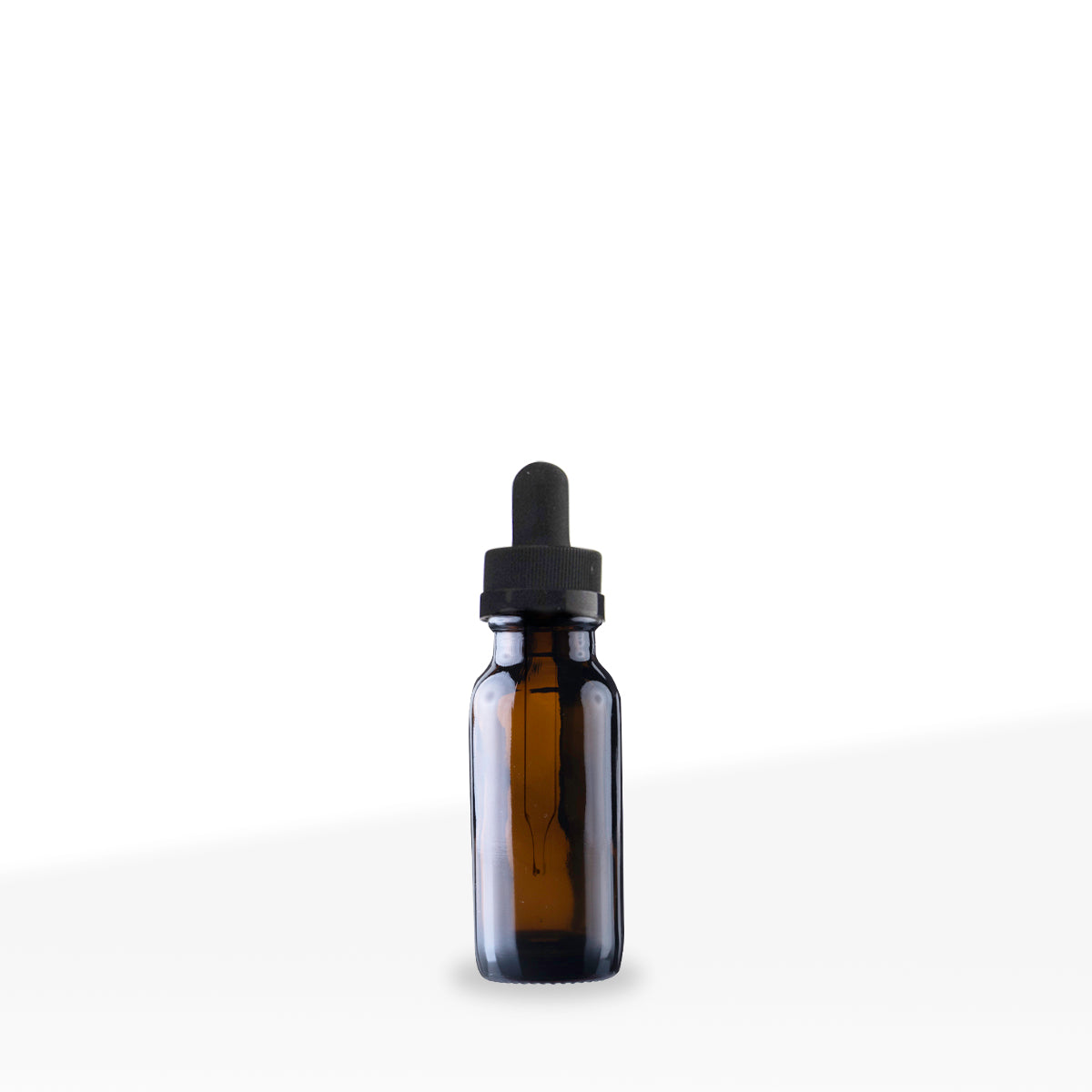 Glass Bottle | Boston Round Glass Bottles w/ Dropper | .5oz - Amber -  240 Count