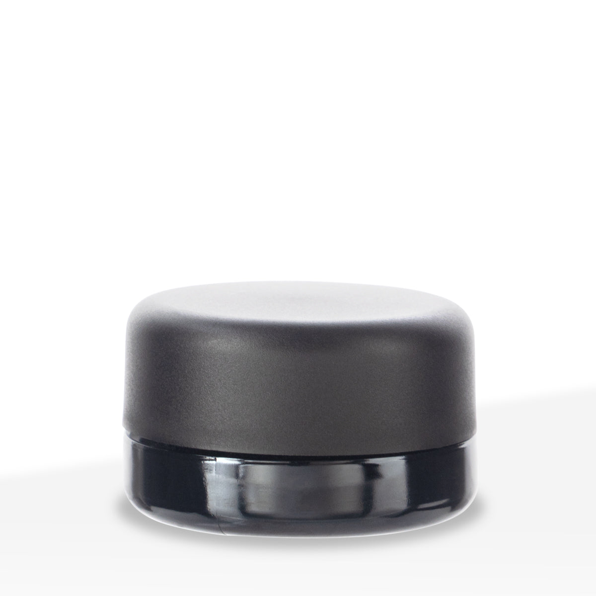 Child Resistant | Thick Round Base + Matte Black Cap | 7mL - Black - 160 Count