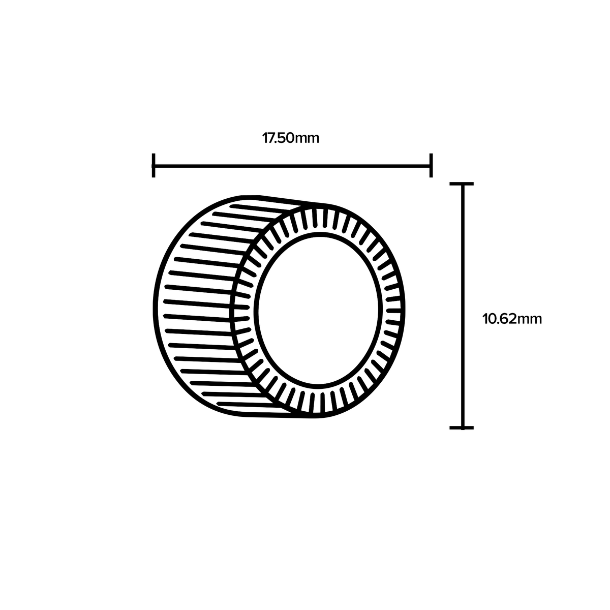 Plastic Cap | Ribbed w/ Foam Liner | 15mm - Black - 371 Count - Biohazard Inc