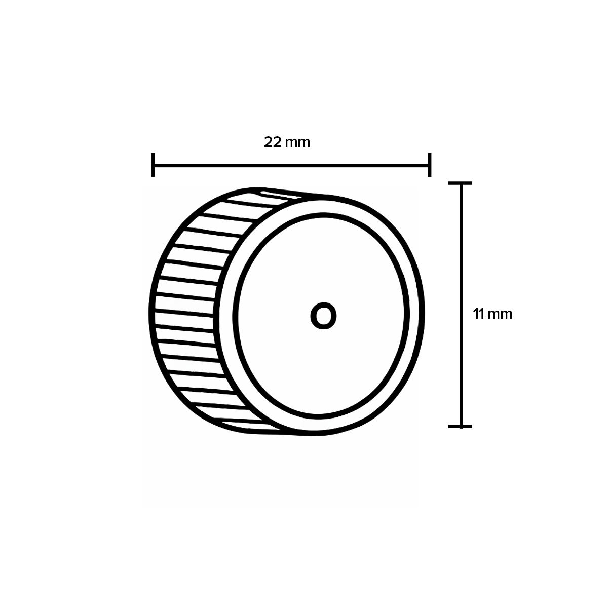 Plastic Cap | Ribbed w/ Foam Liner | 20mm - Black - 240 Count - Biohazard Inc