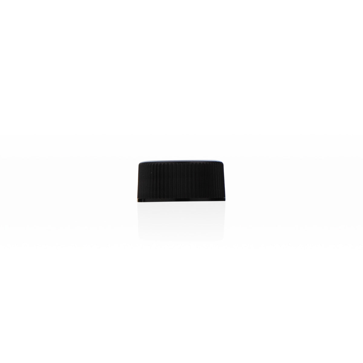 Plastic Cap | Ribbed w/ Foam Liner | 20mm - Black - 240 Count