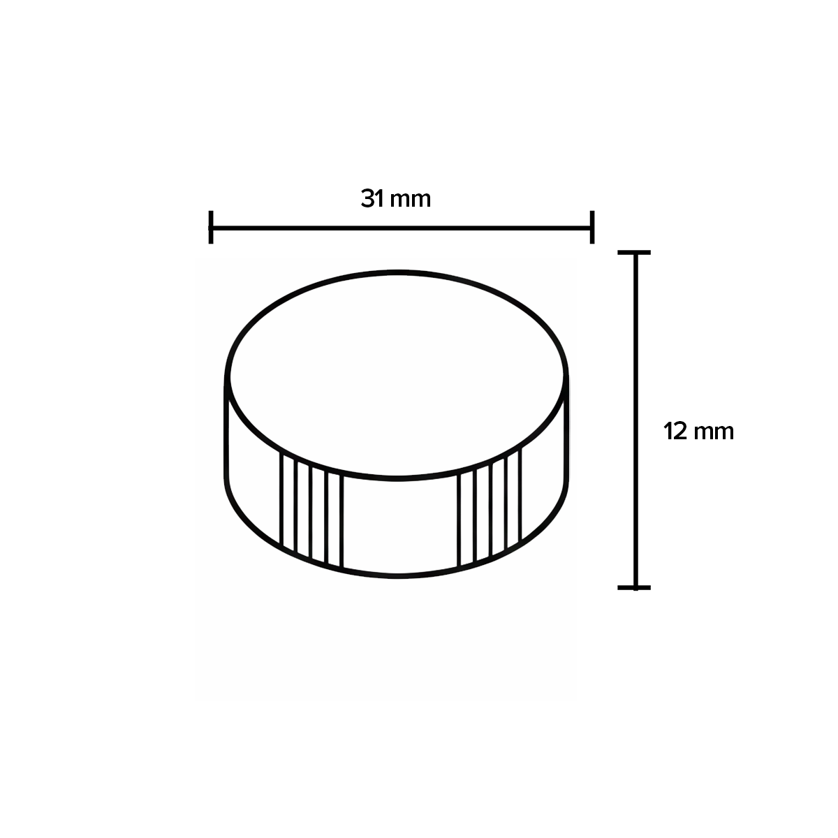 Child Resistant | Plastic Caps | 28mm - Gloss White - 126 Count Child Resistant Cap Biohazard Inc   