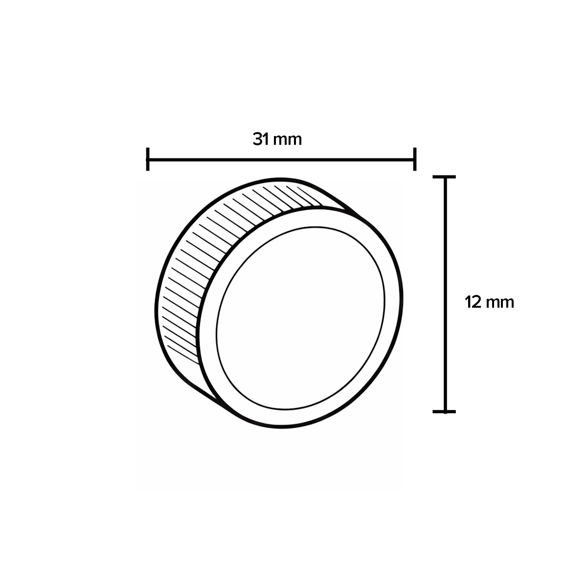 Plastic Cap | Ribbed Screw Thread w/ Foam Liner | 28mm - White - 126 Count - Biohazard Inc