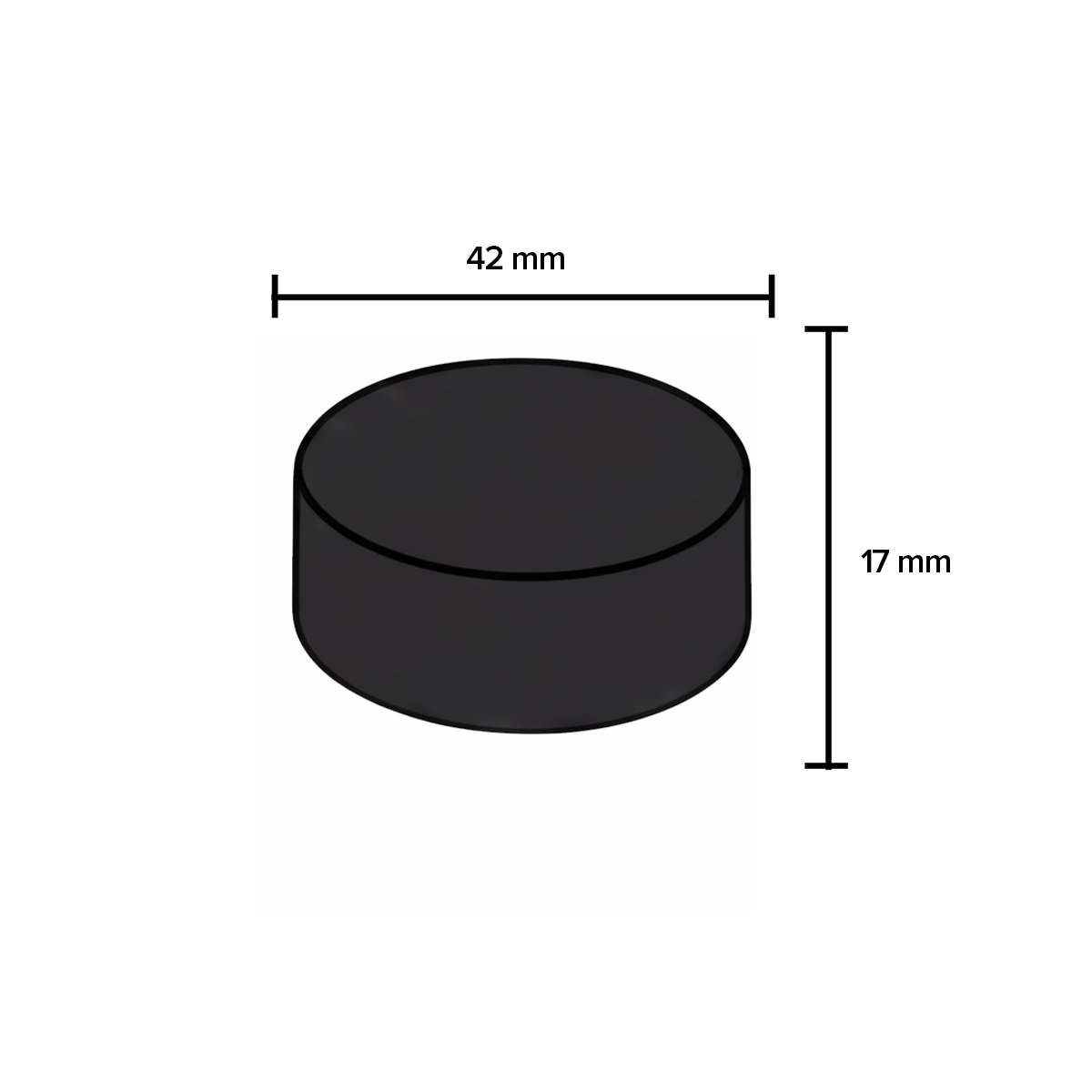 Child Resistant Plastic Caps | Ribbed Gloss w/ Foam Liner | 38mm - Black - 80 Count - Biohazard Inc
