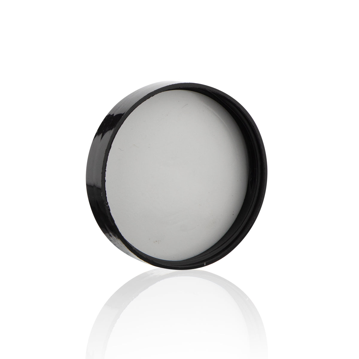 Plastic Cap | Smooth Gloss w/ Foam Liner | 43mm - Black