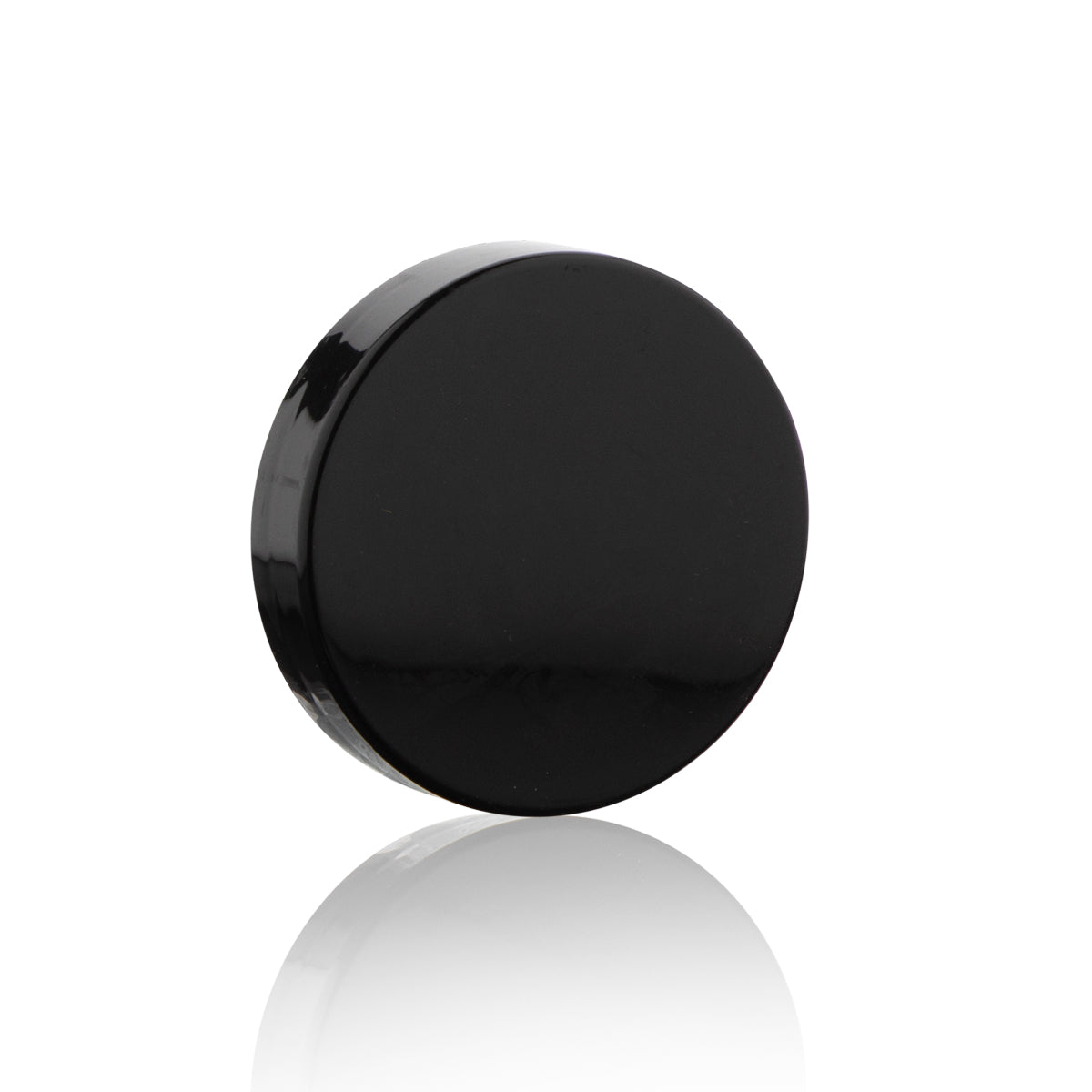 Plastic Cap | Smooth Gloss w/ Foam Liner | 43mm - Black