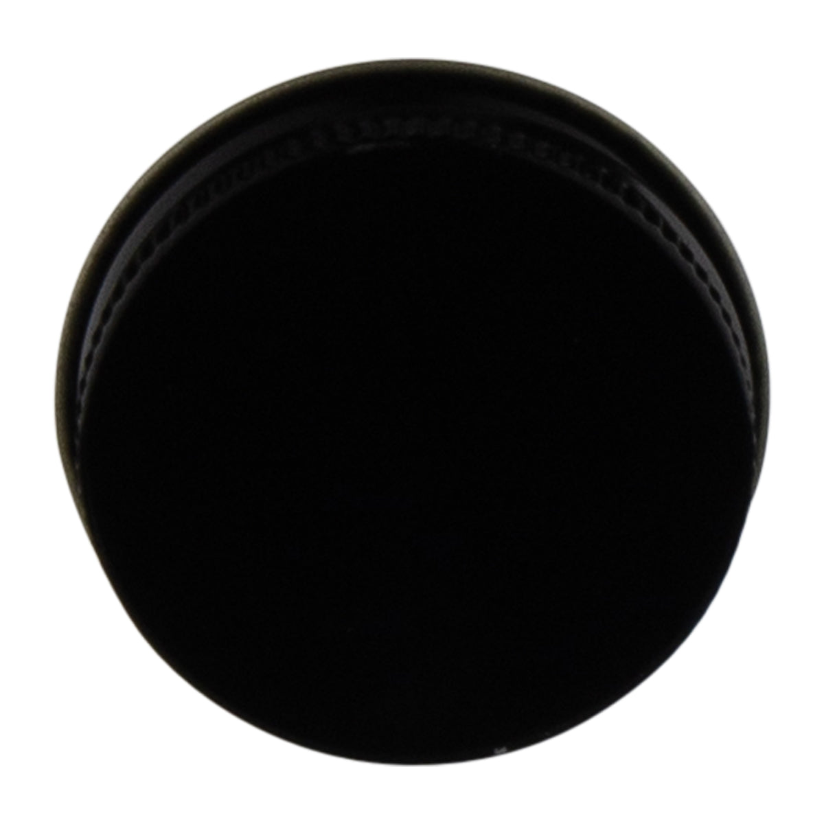 Metal Caps | Ridged Lid w/ Plastisol Liner | 43mm - Black