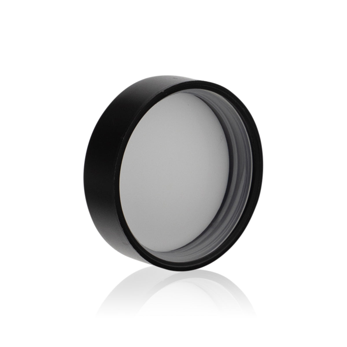 Child Resistant Plastic Caps | Smooth Matte w/ Foam Liner | 53mm - Black - 120 Count